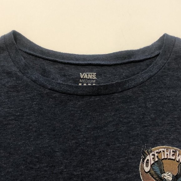 Vans Off The Wall Blue Eagle MCMLXVI Print Skater Shirt Women Size Medium - Picture 9 of 12
